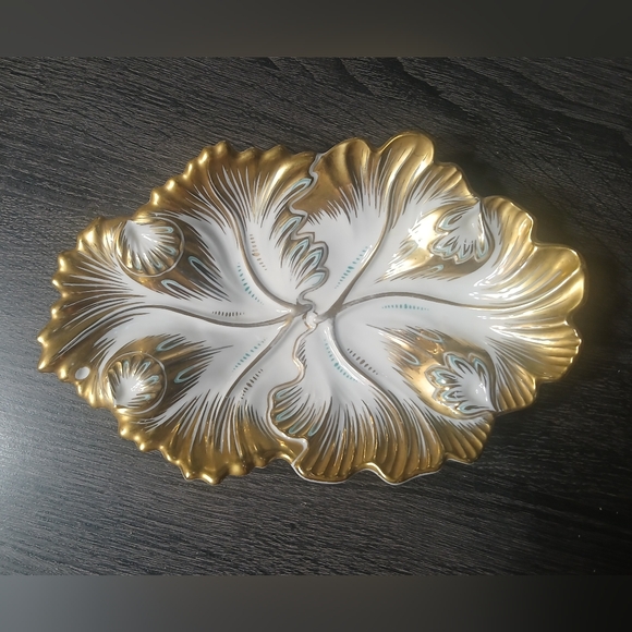 Vintage German RPM Gold Gilt Porcelain Dish - Picture 5 of 14